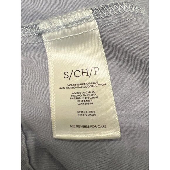 CABI Tanner Trench Coat Silver Lake Blue Sz Small #5296 EUC - Picture 4 of 4